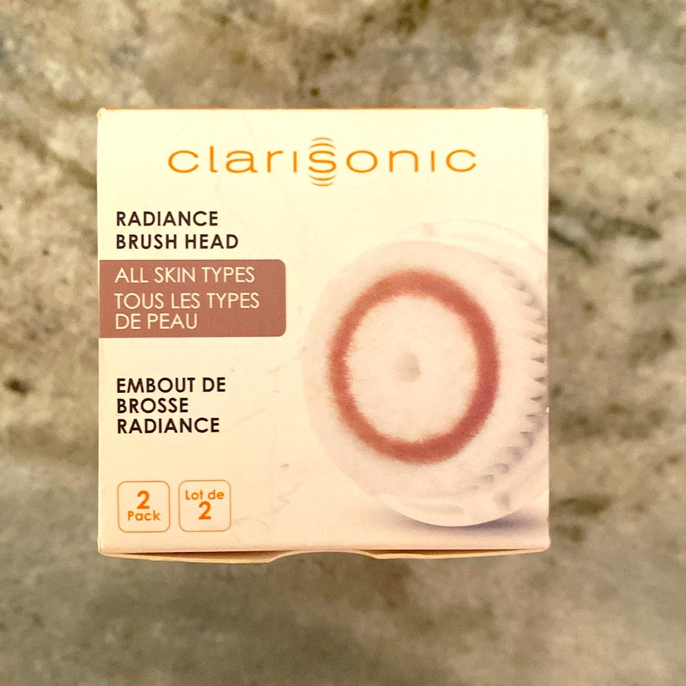 Clarisonic - 2 pack Radiant Brush Heads NWT